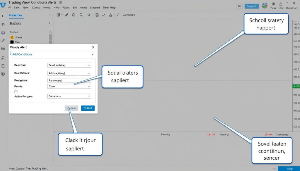 Step-by-step process of setting up conditional alerts in TradingView platform Step-by-step process of setting up conditional alerts in TradingView platform
