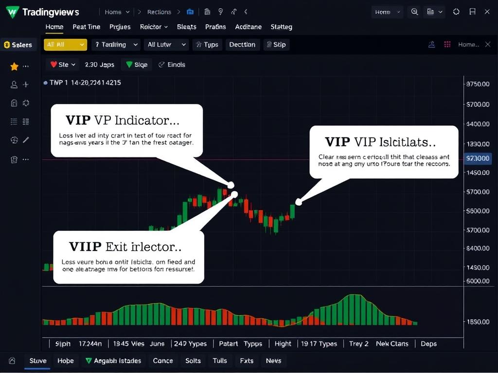 TradingView platform with AI trading indicators highlighting entry and exit points TradingView platform with AI trading indicators highlighting entry and exit points